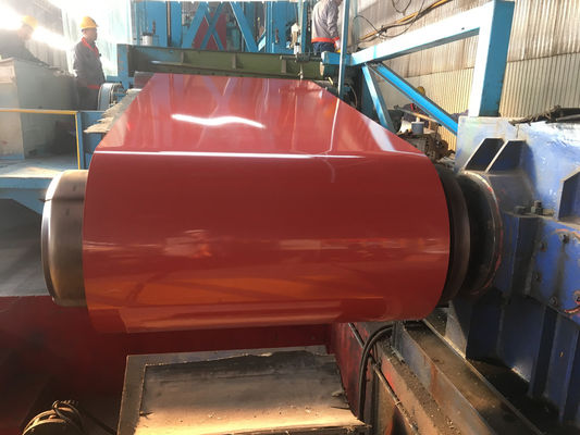 600-1250mm RAL Kleurcoated Coil Fabrikanten 300-550MPa Treksterkte
