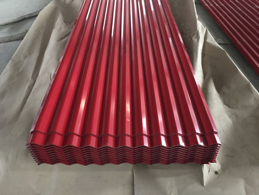 14 Gauge gegolfde stalen panelen 0,45 mm gegalvaniseerd zink dakplaat