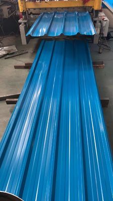 1000-6000 mm gegolfde kleur dakplaat / nul spangle gegolfde metalen panelen