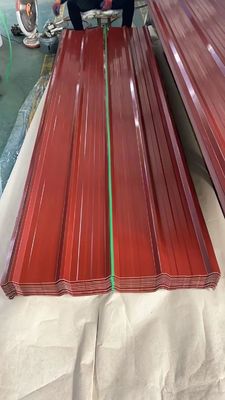 1000-6000 mm gegolfde kleur dakplaat / nul spangle gegolfde metalen panelen