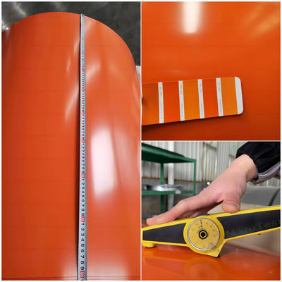 Breedte 600-1250 mm PPGI-staal spoelfabrikanten RAL-kleur voor de bouw