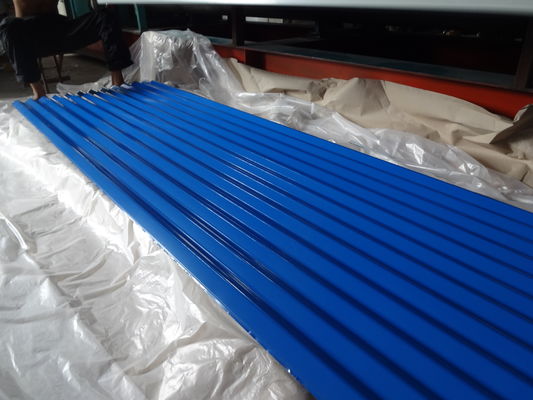 Op maat gemaakte Az/zn/color coating roofing sheet voor T type en wave type
