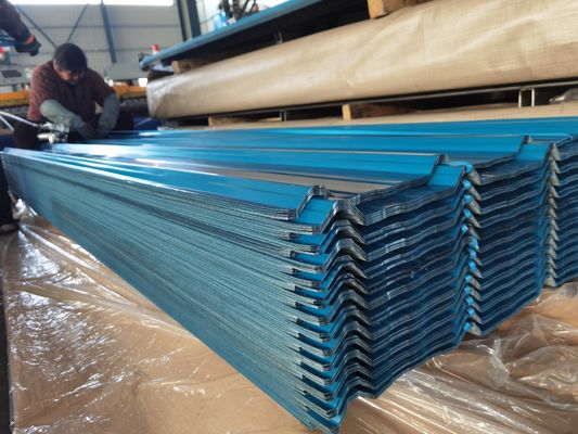 Hoge hardheid 60-95HRB golfmatig staalplaat Oppervlak 20-275 g/m2 Zinkcoating